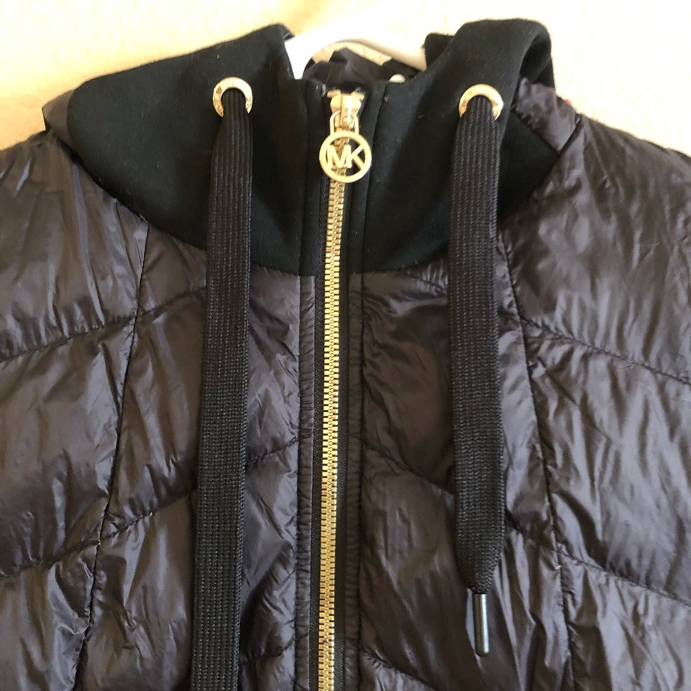 Michael Kors Puffer Black Down Jacket Coat Hoodies - Picture 4 of 12
